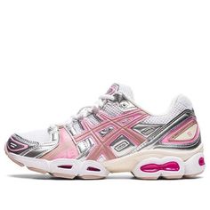 (WMNS) ASICS Gel Nimbus 9 'Candy Floss' 1202A278-105 Asics Gel Nimbus 9, Gel Nimbus 9, Pretty Sneakers, Pretty Shoes Sneakers, Diy Clothes And Shoes, Candy Floss, Cute Nike Shoes, Hype Shoes, Girly Shoes