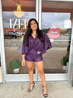 The perfect sequin romper , if you are a purple girl it’s the perfect sequin romper for the special event. Contrast Sequin Jumpsuit For Night Out And Party Season, Chic Party Jumpsuits And Rompers With Sequins, Glamorous Sequined Jumpsuits And Rompers For Date Night, Chic Sequined Jumpsuits And Rompers For Party, Purple Sequin Dress For Night Out, Chic Sequined Jumpsuits And Rompers For Date Night, Spring Party Jumpsuits And Rompers With Sequins, Sequin Jumpsuits And Rompers For Party Season, Spring Sequin Jumpsuits And Rompers For Night Out