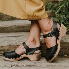 xakxx Women Platform Sandals Summer Fashion Woman Shoes Wedge Sandals Closed Toe Studded Booties Zapatos De Mujer Sandalias Mid Heels Ankle Strap Chunky Heels, Women Platform Sandals, Mid Heel Sandals, Leather Boots Women, T Strap Sandals, Thick Heels, Womens Wedges, Womens Shoes Wedges, Platform Boots