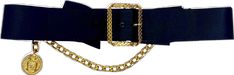 Elegant Formal Belt With Gold-tone Hardware, Luxury Formal Chain Belt With Gold-tone Hardware, Luxury Black Chain Belt, Luxury Gold Chain Belt For Party, Elegant Black Belt With Gold Buckle, Luxury Black Chain Belt For Evening, Formal Gold Chain Belt With Removable Feature, Black Belts With Gold-tone Hardware For Evening, Gold Chain Belt With Removable Feature For Formal Occasions