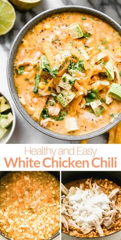 healthy and easy white chicken chili