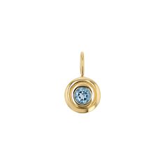 The handcrafted Trinatier Birthstone Pendant Charm is hand set with approximately 0.25ct diamond or the gem of your choice. Whether it's just a favorite gem, your birthstone, or the birthstone of someone you love, this is bound to be a special piece in your collection.

Size: 15mm (H) X 8.8mm (W)

 Jumpring Inside: 4.4mm x 2.8mm

Center Stone 4mm 
High Quality G Color VS2 Clarity Natural Diamond
Genuine High Quality AAA Grade Gemstones
Approx. .25ct - .32ct
14k Solid Gold

Made in Los Angeles Gemstone Pendant Charm Necklace For May Birthstone, Gold Engraved Charm Necklace For May Birthstone, Gold Charms With Birthstone For Gifts, Light Blue Birthstone Pendant Jewelry, Yellow Gold Birthstone Charms For Gifts, Birthstone Pendant, Gold Piece, Personalized Necklace, Belly Button Rings