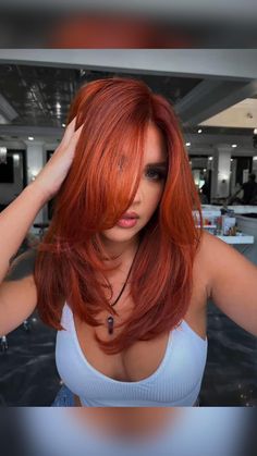 New Hair 🤪✨ Red Hair Color Shades, Red Hair Trends, Red Copper Hair Color, Red Hair Inspo, Hair Color Auburn