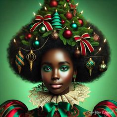 Bring a bold and festive touch to your holiday decor with this stunning Afrocentric Christmas Queen artwork. Featuring a beautiful African American woman adorned with Christmas tree-inspired afro hair, glowing ornaments, and elegant holiday attire, this digital art print makes the perfect statement piece for your living room, office, or gallery wall. Ideal for anyone who appreciates diverse and empowering art with a holiday twist. Key Features: Instant Digital Download High-Resolution File (300 Queen Artwork, Christmas Queen, Christmas Digital Art, African American Christmas, African Christmas, Christmas Portrait, Afro Queen, American Christmas, Christmas Portraits