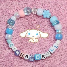 Cute Kawaii Sanrio Inspired Pony Perler Beaded Kandi Bracelets - Etsy Sanrio Loom Bracelet, Pink Pony Bead Bracelets, Cinnamonroll Sanrio Bracelet, Cinnamon Roll Sanrio Bracelet, Kawaii Bracelet Beads, Charm Bracelets Ideas, Cute Things To Put On Bracelets Words, Perler Bead Bracelet Ideas, Bracelet Ideas Sanrio