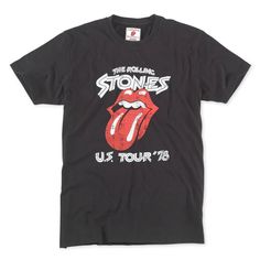 Authentic license Rolling Stones Brass Tacks Graphic Tee 100% cotton men's crew neck T-shirt. Heavy vintage wash. Trim athletic fit. Ribbed kit collar. Center chest logo distressed screen print. Graphic T-shirt in unisex sizing. Acid Wash Band Merch T-shirt With Graphic Print, Washed Black Band Merch T-shirt With Graphic Print, Relaxed Fit Band Merch T-shirt With Logo, Relaxed Fit T-shirt For Music Festivals Fan Merchandise, Band Logo T-shirt For Music Festivals, Crew Neck, Band Logo T-shirt For Music Festivals With Crew Neck, Band Logo Crew Neck T-shirt For Music Festivals, Band Merch Cotton T-shirt With Band Logo, Cotton Band Merch T-shirt With Logo