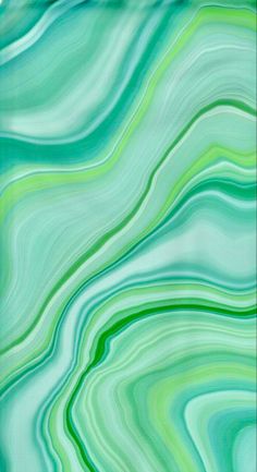 an abstract green and blue background with wavy lines in the center, as well as waves