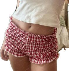 Y2k Cute, Bloomers Shorts, Vintage Cottage, Mode Inspo, Mini Shorts, Plaid Shorts, Pants Women, 90s Vintage, Look Fashion