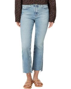 Women's AG Jeans Farrah High Rise Crop Boot Jean in Eclipsed | Zappos.com Fall Mid-rise Flare Jeans With Frayed Hem, High Rise Pants With Frayed Hem For Fall, Cropped Light Wash Flare Jeans For Fall, Light Wash Cropped Jeans With Frayed Hem For Fall, Light Wash Cropped Jeans For Fall, Fitted Cropped Flare Jeans With Five Pockets, Fall Cropped Medium Wash Flare Jeans, Fall Cropped Jeans With Frayed Hem And Relaxed Fit, Flare Cropped Jeans In Medium Wash For Fall