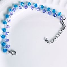 Our acrylic diamond bead bracelets are the ultimate fashion accessory. They're versatile enough to wear with any outfit and add sparkle and sophistication to your look. At the same time. They're a one-of-a-kind gift piece that will make anyone feel special. PS: Since the bracelets are handmade, please do not wear them in the shower, fitness and in some situations that may damage the bracelet. Trendy Crystal Bracelets For Party, Trendy Adjustable Crystal Jewelry, Trendy Crystal Bracelets With Rhinestones, Crystal Beaded Bracelets For Gifts, Crystal Beaded Bracelets With Round Beads For Gifts, Crystal Beaded Bracelets As Gift, Crystal Jubilee Bracelet As A Gift, Crystal Beaded Bangle Bracelets As Gifts, Adjustable Crystal Beaded Jubilee Bracelet