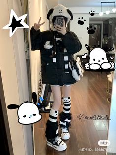 Pochacco Outfit Ideas, Pochacco Clothes, Pochacco Outfit, Sanrio Dress, Sanrio Outfits, Girls Dress Up, Cute Animal Drawings Kawaii