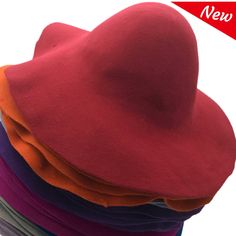 "🎩Wool Felt Capeline Hat Bodies 2 ✅100% Lana wool capeline hat bodies; Sizes: ✅Height - 6'(15cm); ✅Brim width - 4\"( 10cm); ✅Diameter - 16\"(40cm) ✅Tolerance +/- 0,3\"(0,7cm) ✅Weight: 4,23 oz. (120g); ✅Not stiffened; Felt is a wonderfully versatile fabric with a long history. High-quality felt consists out of 100% Lana wool. Blocked by hand with steam and pressure into beautiful hats and exquisite works of art. Felt is also rainproof. It can be cut and will not fray because it has no yarns to u Blank Hats, Hat Base, Long History, Boot Bag, Doll Head, Felt Hat, Beautiful Hats, French Fashion, Body Size