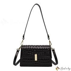 Bird in Bag - Women's bag new crossbody bag handheld small square bag popular fashion shoulder crocodile baguette Rectangular Shoulder Bag With Crocodile Pattern, Rectangular Crocodile Pattern Shoulder Bag, Chic Rectangular Baguette Bag With Crocodile Pattern, Chic Rectangular Crocodile Pattern Baguette Bag, Chic Crocodile Pattern Rectangular Baguette Bag, Brand Name Bags, Popular Fashion, Mobile Phone Bag, Types Of Bag