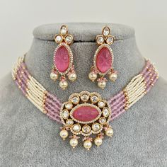 Pink Premium quality gold plated silver foiled Kundan necklace/Traditional/Ethnic/Kundan Jewelry/ Kundan Choker/Indian Bridal/wedding Kundan Bandhai Necklace With Gold Plating Regular Size And Adjustable Choker Necklace Kundan Necklace Set Color, shades, texture displayed may slightly vary from the actual product due to digital image limitations. We request you to consider these minor variations. Please expect the possibility of some slight imperfections when buying handmade jewelry.  Please let me know if you have any questions. Arrives in a gift box. Thank you so much for visiting my shop. Eid Jewelry With Zari Work For Puja, Zari Work Jewelry For Eid Puja, Zari Work Jewelry For Puja And Eid, Pink Kundan Temple Necklace With Meenakari, Bollywood Style Necklaces For Puja And Eid, Bollywood Style Necklace For Eid Puja, Pink Meenakari Kundan Temple Necklace, Pink Jewelry For Diwali Puja, Festive Pink Jewelry For Puja