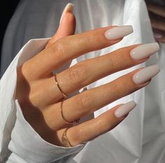 Milky Nails, Nagel Tips, Classy Acrylic Nails, Soft Nails, Neutral Nails, Classy Nails, Chic Nails, Acrylic Nail Designs, Nude Nails