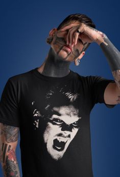 Lost Boys Vampire Horror Movie T-Shirt Halloween Concert T-shirt With Crew Neck, Horror Graphic Print Tops For Fan Merchandise, Halloween Concert Crew Neck T-shirt, Halloween Crew Neck T-shirt For Concert, Alternative Halloween Graphic T-shirt, Alternative Style Short Sleeve Pre-shrunk Shirt, Halloween Crew Neck Tops For Fan Conventions, Alternative Short Sleeve Fan Merchandise T-shirt, Crew Neck Tops For Halloween And Fan Conventions