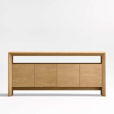 the sideboard is made out of wood