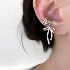 Lace Up Ballet Slipper Silver Ear Cuffs Earrings Bow Pink Stone Jewelry Gift New Set Of 2 Brand New See Pictures For Measurements! Zinc Alloy Material Even Prettier In Person, Perfect For Casual Or Special / Formal Occasions I Love To Bundle! Contact Me For Bundle Pricing Before Purchase. Inventory Bin 7 Gatsby Art Nouveau Rhinestone Bling Cute Nature Stud Small Dainty Formal Wedding Birthday Party Gift Festival Spring Summer 2024 Trends Trendy Casual Statement Fashion Cocktail Jewel Chandelier Trendy Ear Cuff With Matching Earrings For Party, Party Ear Cuff With Ear Wire, Silver Clip-on Ear Cuff For Party, Silver Clip-on Wrap Earrings For Gift, Metal Clip-on Ear Cuff As A Gift, Silver Clip-on Ear Cuff Gift, Trendy Clip-on Ear Cuff For Gift, Trendy Clip-on Ear Cuff As Gift, Clip-on Drop Wrap Earrings As Gift