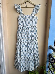 Fill dress cotton summer dress , Indian print Dress, Floral Print, summer wear dress, women's maxi dress Cotton Voile Dress Indian Print Dress, Dress Cotton Summer, Cotton Voile Dress, Cotton Summer Dress, Voile Dress, Indian Prints, Dress Indian, Cotton Dress Summer, Frill Dress