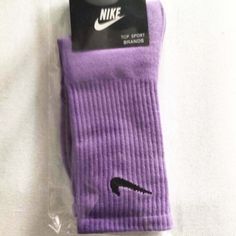 Sock Is Brand New, Color Purple Purple Nike Sock Comfortable Purple Cotton Socks, Trendy Purple Cotton Socks, Casual Purple Sports Socks, Purple Cotton Socks For Winter, Purple Cotton Winter Socks, Pink Nike Socks, Book Birthday Parties, Socks Cotton, Yellow Nikes