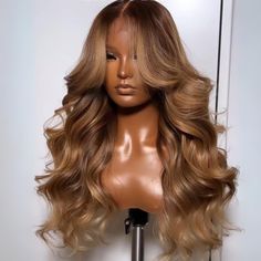 Product Details Brand Name Geeta Hair Hair Material 100% Human Hair From One Donor Model Length 24 Inch Hair Texture Body Wave Wig Hair Color Brown Highlight Wigs → Density 150%/180%/250% Hair Length 14-30 Inch Available Lasting For One More Year Lace Size 13x4/4x4 Lace Available Lace Type HD Transparent Swiss Lace wig（🔥 Shop HD Lace wigs →） Hairline Lightly Pre-plucked Natural Hairline Cap Size Average Size (Head Circumference 21.5-22.5 Inch)ATTENTION:If you need a smaller or bigger cap, pleas Brown Wig Blonde Highlights, Dimensional Blonde Black Women, Money Piece Hair On Black Women, Brown Blonde Wig Black Women, Ginger Wig Styles, Brown Weaves Black Women, Reddish Brown Wig Black Women, Wig Highlights Black Women, Brown Prom Hairstyles