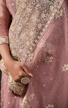 COLOR : Rose Blush FABRIC : Top - Soft Organza, Bottom - Dull Santoon, Dupatta - Soft Organza WORK : Heavy Resham Embroidery, Zari, Sequins, Lace BorderOCCASION : Engagement, Party Wear, Festival READY-TO-WEAR : No STITCHING : Available as semi-stitched fabric, can be stitched using standard size option (+$20). Note: There might be a slight color variation due to lighting and flash used during photoshoot. The bright shade seen is the best closer view of fabric's color. Luxury Embroidered Organza Salwar Kameez, Semi-stitched Cream Organza Salwar Kameez, Pink Embroidered Organza Fabric With Lace Work, Pink Organza Embroidered Fabric With Pallu, Pink Organza Embroidered Fabric With Sheer Dupatta, Wedding Pants, Holiday Promotions, Embroidered Wedding, Organza Fabric