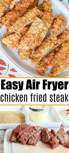 easy air fryer chicken fried steaks are the perfect side dish for any meal