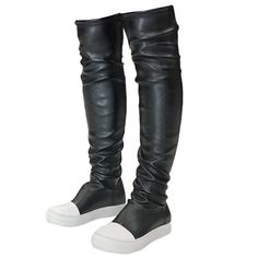 PRICES MAY VARY. Heel approximately 0.78 inches. Platform approximately 0.78 inches. The thigh high boots are made of vegan-friendly PU leather with soft lining, very comfortable. Soft padded insole and anti-skid rubber sole, comfortable. Easy to pull on and take off the boots. Suitable for many occasions, work, nightclub, wedding, party, shopping and vacation. How To Wear Thigh High Boots, Thigh Boots, Thigh Boot, Black Boots Women, Boots Women, Thigh High Boots, Boots For Women, Thigh High, Boot Shoes Women