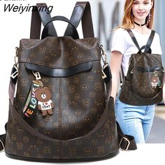 Shipping: Worldwide Express Shipping AvailableDelivery time: 🚚7-15Days Fast ShippingReturns: Fast refund,💯100% Money Back Guarantee.Brand Name: SCOFY FASHIONOrigin: Mainland ChinaMain Material: PUBackpacks Type: SoftbackHandle/Strap Type: Soft HandleExterior: Open PocketClosure Type: zipperCapacity: Below 20 LitreItem Type: BackpacksCarrying System: Arcuate Shoulder StrapGender: WOMENRain Cover: NoModel Number: B0998Style: ClassicPattern Type: Cartoon Trendy Anti-theft Standard Backpack, Trendy Brown Leather Backpack For Students, Travel Anti-theft Backpack, Trendy Anti-theft Shoulder Bag For Daily Use, Trendy Anti-theft Bags For Back To School, Back To School Anti-theft Travel Bags, Anti-theft Backpack For Daily Use, Trendy Leather Portable Backpack, Anti-theft Backpack Shoulder Bag For Daily Use