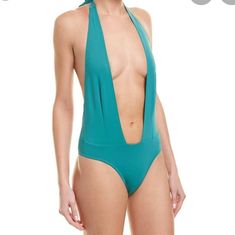 Kendall + Kylie Kksa-10010 Plunge Halter 1 Piece Swimsuit Size Small Nwt Style # Kksa-10010 Show Off Some Skin In This Halter One-Piece Swimsuit. - Deep V-Neck - Halter Neck Ties - Open Back - Solid Color - Minimal Coverage - Fully Lined * Missing Hygienic Liner Never Worn Swimsuit Style Sold On Revolve 120$ Chic Halter Neck Bodysuit For Pool, Chic Green Backless Swimwear, Chic Green Bodysuit For Pool, Chic Blue Halter Neck Swimwear, Spring Poolside Halter Neck Bodysuit, Spring Halter Neck Bodysuit For Poolside, Halter Neck Bodysuit For Poolside Spring Season, Beachwear Halter Neck Bodysuit For Pool, Beachwear Bodysuit With Halter Neck For Pool