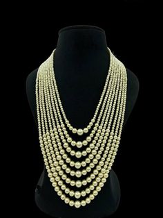 Gorgeous and Elegant Necklace You can wear this Necklace on any kind of occasions. It will be suitable for all types of your outfits Kurtis, lehanga and Sarees. Highest quality and craftsmanship. Arrives in a box Bollywood Pearl Chain Necklace For Party, Bollywood Style Pearl Chain Necklace For Party, Traditional Long Pearl Necklace For Parties, Bollywood Style Pearl Necklace For Party, Traditional Bridal Necklace With Beaded Chain For Party, Bollywood Bridal Necklace With Round Beads For Party, Bollywood Bridal Necklace With Round Beads, Pearl Necklace With Round Beads For Parties And Festivals, Traditional Pearl Chain Beaded Necklace For Party