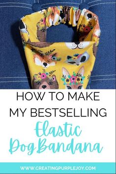 an easy to sew bag with the words how to make my best selling fabric