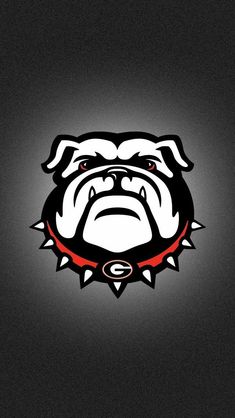 an image of a bulldog head on a black background