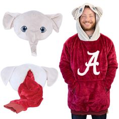 Gear up for game day in style with theUniversity of Alabama Snugible by Plushible. This blanket hoodie is not just any ordinary hoodie - it's a game-changer! Picture yourself in the iconic Bryant-Denny Stadium, surrounded by the roar of the crowd, as you stay cozy in the warm embrace ofBig Al himself. Game Day Winter Hooded Hoodie, Game Day Winter Hoodie, Winter Game Day Hooded Hoodie, Game Day Sports Fan Fleece Hoodie, Sports Fan Fleece Hoodie For Game Day, Sports Fan Gear Hoodie, Game Day Fleece Hooded Hoodie, Game Day Fleece Hoodie, Winter Sports Fan Merchandise Hoodie