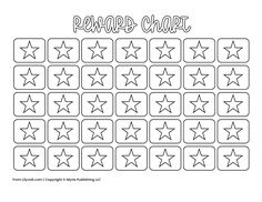 a reward chart with stars on it