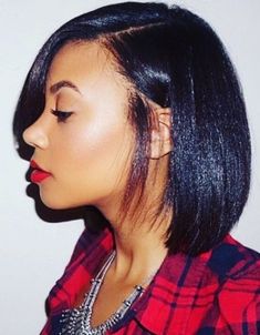 African American Bobs Hairstyles, Bob Hairstyles For Black Women, Blond Hairstyles, Black Bob Hairstyles, Short Bob Cuts, Geometric Hair Clip, Hair Adviser, Black Bob, Natural Black Women