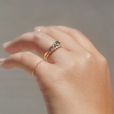 A delicate string of diamonds on the finger, tapering gently into the shank. Will light up a dim night! Works very well as a fancy stacking ring, or to mark a special occasion. Dainty Diamond Ring With Halo, Elegant Emerald Stackable Open Rings, Elegant Diamond Midi Rings With Round Band, Delicate Rings With Diamond Accents In Round Band, Diamond Stackable Open Rings With Halo, Delicate Round Band Rings With Diamond Accents, Fine Jewelry Emerald Ring With Single Diamond For Wedding, Emerald Ring With Single Diamond For Wedding, Delicate Stackable Rings With Diamond Accents