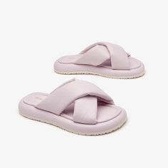 Upper Material: Italian Metal Sheepskin Lining Material: Italian Metal Sheepskin Outsole Material: Rubber Foam Insole Material: Straw Heel height: 2 cm Slipper For Women, Cloud Slides, Pu Heels, Stay Cool, Slide Slipper, Easy Wear, Purple Color, Pretty Things, Design Features