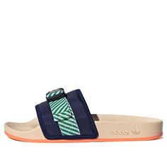 (WMNS) Adidas Originals Pouchylette Slides 'Night Sky Bliss Orange Pink' GW9782 (Casual/Women's/Wear-resistant) Sporty Adidas Slides For Beach, Adidas Logo Sport Sandals, Adidas Logo Summer Slides Slip-on, Spring Adidas Slides For Sports, Adidas Logo Slides For Sports In Spring, Adidas Logo Slip-on Slides For Summer, Adidas Slides For Sports In Spring, Adidas Slides With Logo For Summer, Adidas Logo Sport Sandals For Summer