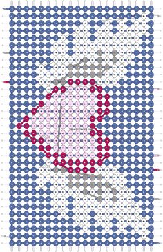 a cross - stitch pattern with an image of a clock on the front and back