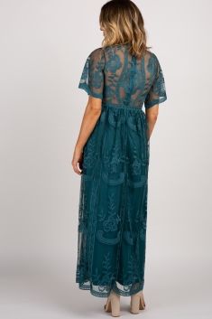 PinkBlush Blue Lace Mesh Overlay Maternity Maxi Dress Turquoise Boho Dress, Boho Wedding Guest Outfit Summer, Boho Mother Of The Groom Dresses Summer, Turquoise Lace Dress, Teal Mother Of The Bride Dresses, Boho Mother Of The Bride Dresses Bohemian, Casual Mother Of The Groom Dresses, Mother Of Groom Dresses Spring, Boho Mother Of The Bride Dresses