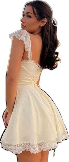 Beige Party Dress With Adjustable Straps, Elegant Spaghetti Straps Mini Dress For Banquet, Summer Backless Mini Dress For Banquets, Sleeveless Corset Dress For Summer Prom, Sleeveless Mini Dress With Straps For Wedding, Beige Backless Dress With Straps, Sleeveless Summer Corset Dress For Prom, Summer Sleeveless Corset Dress For Prom, Summer Lace Mini Dress For Prom