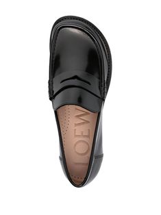 black calf leather patent finish asymmetric round toe penny slot branded leather insole low heel This item is in size 40 and the color is Black Classic Loafers With Pointed Toe And Rubber Heel Cap, Classic Pointed Toe Loafers With Rubber Heel Cap, Modern Patent Leather Pointed Toe Loafers, Sleek Patent Leather Loafers With Leather Sole, Classic Calf Leather Loafers With Low Heel, Business Patent Leather Loafers With Low Heel, Classic Glossy Finish Slip-on Loafers, Office Patent Leather Loafers With Almond Toe, Sleek Patent Leather Loafers With Rubber Sole