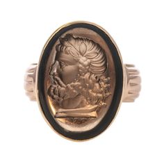 Victorian Smoky Quartz Intaglio 14K Gold Ring Victorian 14k Gold Intaglio Engraved Ring, Antique Carved Signet Ring For Formal Occasions, Luxury Carved Oval Signet Ring, Victorian 14k Gold Signet Ring With Intaglio, Luxury Oval Signet Ring With Intaglio, Formal Oval Engraved Ring With Intaglio, Oval Engraved Ring With Intaglio For Formal Events, Luxury Oval Engraved Ring With Intaglio, Formal Oval Carved Signet Ring