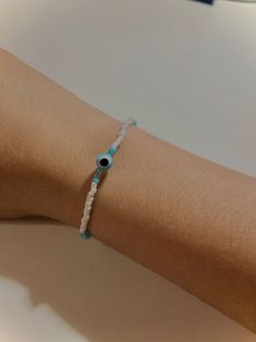 Evil Eye Beaded Bracelet - Etsy Evil Eye Beaded Bracelet, Handmade Evil Eye, Orlando Fl, Delicate Bracelet, Evil Eye, Beaded Bracelet, Orlando, Selling On Etsy, Sell On Etsy