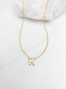 K Alphabet, Future Jewelry, K Necklace, Silver Gold Necklace, Gold Initial Necklace, Necklace Name, Xmas List, Tarnished Jewelry, Couple Necklaces