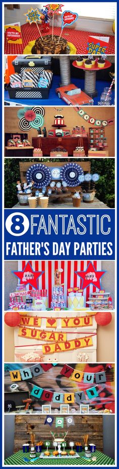 an image of fathers day party decorations