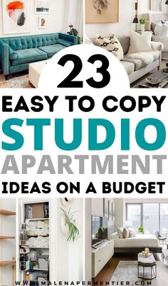 studio apartment ideas on a budget Define Space In Open Concept, Studio Apartment Paint Ideas, Open Concept Studio Apartment, Tiny Studio Apartment Decorating, Studio Apartment Organization, Studio Apartment Storage, Nyc Studio Apartments, Minimalist Studio Apartment, Small Studio Apartment Decorating