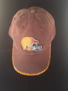 A personal favorite from my Etsy shop https://www.etsy.com/listing/222840288/cleveland-browns-blinged-hat Custom Rhinestone, Brown Hats, College Team, Sport Hat, Cleveland Browns, Cleveland, Caps Hats, Accessories Hats, Baseball Hats