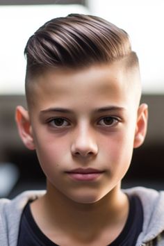 Kid Haircuts, Boys Haircuts Curly Hair, Classic Mens Haircut, Trendy Boys Haircuts, Short Hair For Boys, Slicked Hair, Pompadour Style, Haircut Names For Men, Boy Haircuts Short